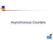 Asynchronous Counters