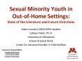 Sexual Minority Youth in Out-of-Home Settings: State of the Literature and Future Directions PowerPoint PPT Presentation