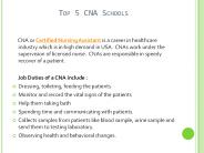 Top 5 CNA Schools
