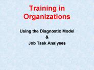 Training in Organizations