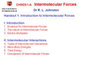 CHM2S1-AIntermolecular Forces  Dr R. L. Johnston