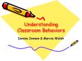 Understanding Classroom Behaviors PowerPoint PPT Presentation