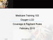 Medicare Training 103