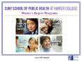 MPH and MS Programs - Hunter CUNY SPH PowerPoint PPT Presentation