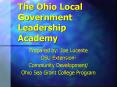 The Ohio Local Government Leadership Academy PowerPoint PPT Presentation