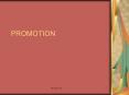 PROMOTION PowerPoint PPT Presentation
