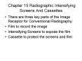 Chapter 15 Radiographic Intensifying Screens And Cassettes PowerPoint PPT Presentation