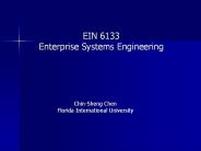 EIN 6133 Enterprise Systems Engineering