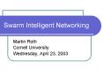 Swarm Intelligent Networking PowerPoint PPT Presentation