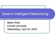 Swarm Intelligent Networking