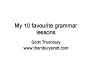 My 10 favourite grammar lessons