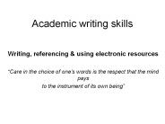 Academic writing skills