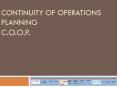 Continuity of Operations Planning C.O.O.P. PowerPoint PPT Presentation
