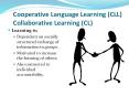 Cooperative Language Learning (CLL) Collaborative Learning (CL) PowerPoint PPT Presentation