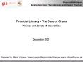Financial Literacy - The Case of Ghana Process and Levels of Intervention PowerPoint PPT Presentation
