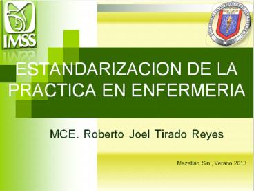 ESTANDARIZACION PRACTICA ENFERMERIA EN MEXICO