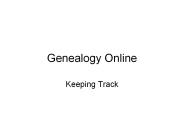 Genealogy Online