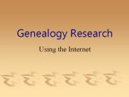 Genealogy Research