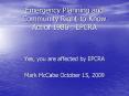 Emergency Planning and Community Right-to-Know Act of 1986 : EPCRA PowerPoint PPT Presentation