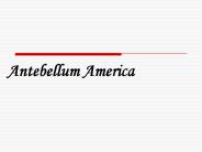 Antebellum America