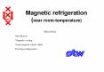 Magnetic refrigeration (near room-temperature) PowerPoint PPT Presentation