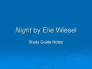 Night by Elie Wiesel