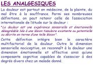 LES ANALGESIQUES