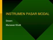 INSTRUMEN PASAR MODAL