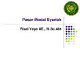 Pasar Modal Syariah PowerPoint PPT Presentation