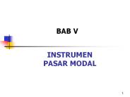 INSTRUMEN PASAR MODAL
