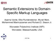 Semantic Extensions to Domain-Specific Markup Languages