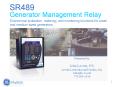 SR489 Generator Management Relay PowerPoint PPT Presentation