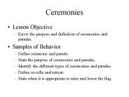 Ceremonies