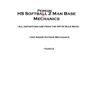 HS Softball 2 Man Base Mechanics