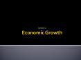 Economic Growth PowerPoint PPT Presentation