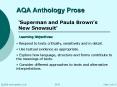 AQA Anthology Prose PowerPoint PPT Presentation