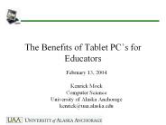 The Benefits of Tablet PC