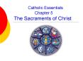 Catholic Essentials          Chapter 5 The Sacraments of Christ PowerPoint PPT Presentation