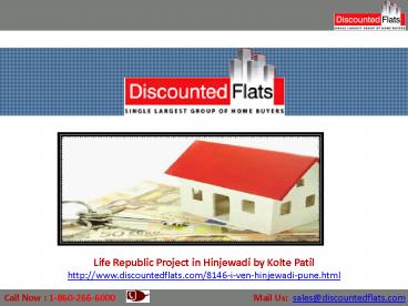 Life Republic – Hinjewadi, Pune by Kolte Patil with 2BHK Book Now 1-860-266-6000