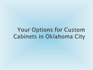 cabinet refinishing edmond oklahoma