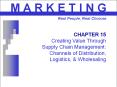CHAPTER 15 Creating Value Through Supply Chain Management: Channels of Distribution, Logistics, PowerPoint PPT Presentation