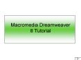 Macromedia Dreamweaver 8 Tutorial PowerPoint PPT Presentation