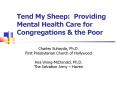 Tend My Sheep: Providing Mental Health Care for Congregations PowerPoint PPT Presentation