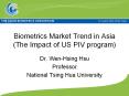 Biometrics Market Trend in Asia (The Impact of US PIV program) PowerPoint PPT Presentation