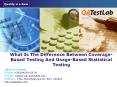 What Is The Difference Between Coverage-Based Testing And Usage-Based Statistical Testing PowerPoint PPT Presentation