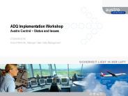 ADQ Implementation Workshop Austro Control 