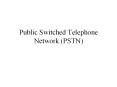 Public Switched Telephone Network (PSTN) PowerPoint PPT Presentation