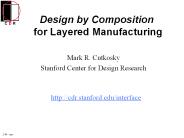 Design by Composition for Layered Manufacturing