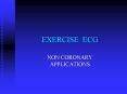 EXERCISE ECG PowerPoint PPT Presentation