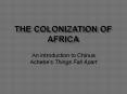 The Colonization of Africa PowerPoint PPT Presentation